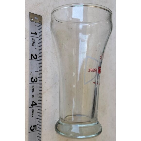 1-piece Budweiser Beer Collectible Clear 7 oz. Small Drinking Glass 5" Tall - Picture 10 of 10